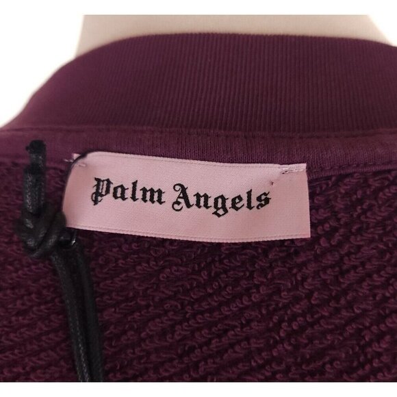 Palm Angels Teddy Bear Print Sweatshirt L Mens Plum - Picture 10 of 16